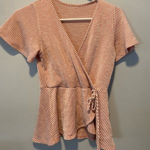 Pink Ruffle Blouse
